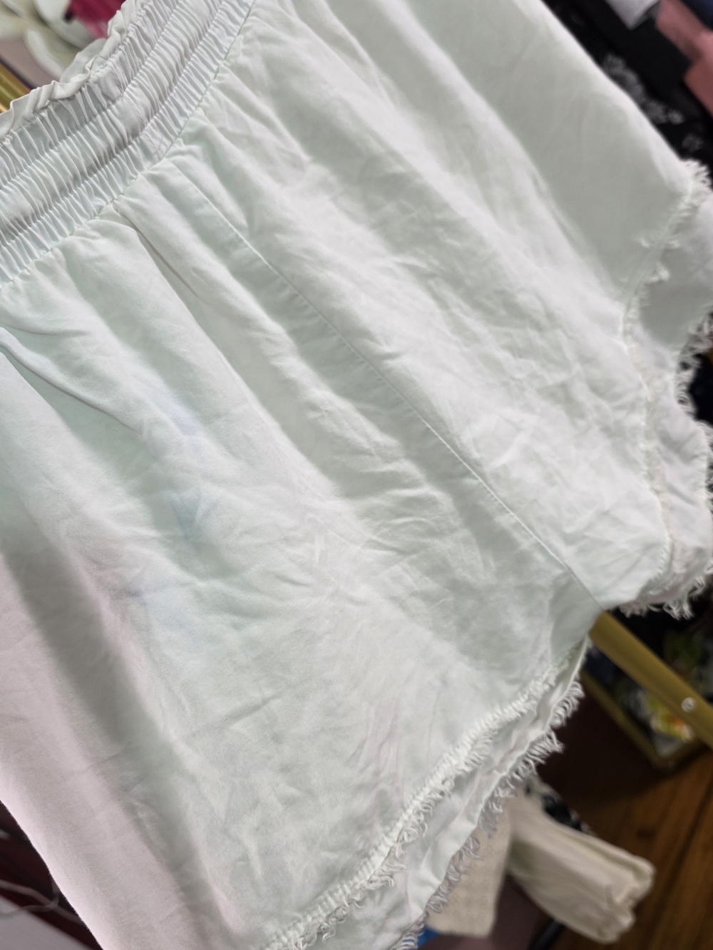 Thread & Supply White Distressed Frayed Hem Shorts Chic Beach Summer Lounge Sz S - Picture 6 of 9